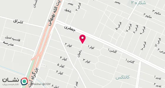 نقشه موقعیت تقریبی دفتر: اهواز اتوبان آیت اله بهبهانی کانتکس پشت بانک صادرات نبش کوثر 1پلاک 38 طبقه همکف