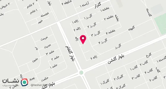 نقشه موقعیت تقریبی دفتر: اهواز-پردیس زمین شهری خیابان ژاله 4