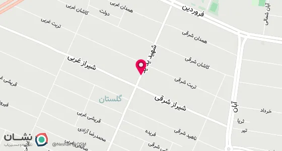 نقشه موقعیت تقریبی دفتر: اهواز -گلستان -کوی سعدی - خیابان شهید یدید - بین خیابان شیراز و تربت - مقابل پارک سعدی - مجتمع پادرا