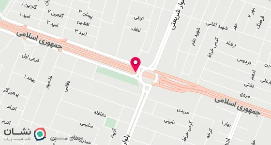 نقشه موقعیت تقریبی دفتر: اهواز کوت عبداله میدان امام علی کوی گندم کار نبش خیابان بیمارستان سینا(خ4) طبقه اول مجتمع سیلاوی