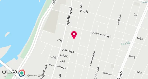 نقشه موقعیت تقریبی دفتر: اهواز- کوچه اسفندیار بین شهید جهانیان و عظیم پلاک 12 طبقه همکف شورای حل اختلاف شعبه 449