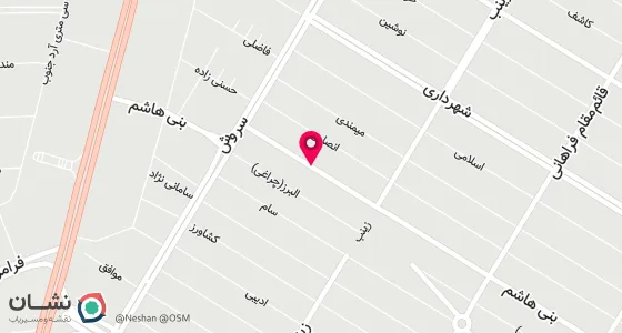 نقشه موقعیت تقریبی دفتر: اهواز خشایار خیابان شهرداری بین زینب وسروش پلاک 413