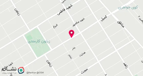 نقشه موقعیت تقریبی دفتر: اهواز -زیتون کارمندی- خیابان کمیل-بین زمزم و زمرد- پلاک 108