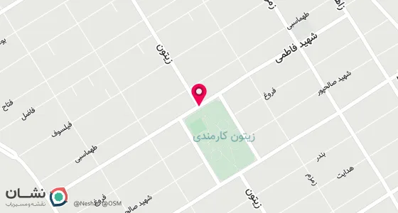 نقشه موقعیت تقریبی دفتر: اهواز زیتون کارمندی خیابان فاطمی پلاک 6
