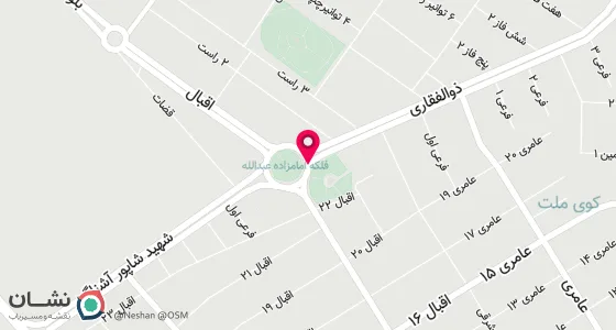 نقشه موقعیت تقریبی دفتر: اهواز- ابتدای فاز 2 پاداد -جنب مسجد رسول اعظم(ص)