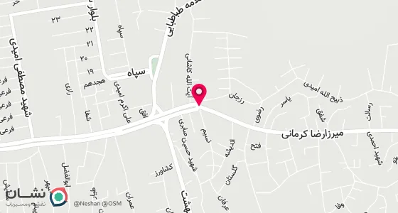 نقشه موقعیت تقریبی دفتر: سمیرم خیابان ابن سینا روبروی بانک کشاورزی
