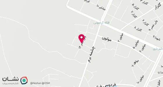 نقشه موقعیت تقریبی دفتر: لردگان خیابان ولی عصر جنب بانک انصار