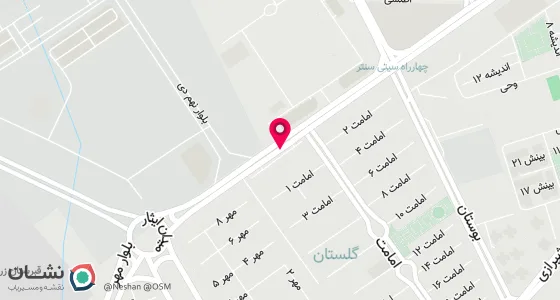 نقشه موقعیت تقریبی دفتر: یزد-بلوار شهیدان اشرف ساختمان الماس واحد202