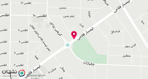 نقشه موقعیت تقریبی دفتر: یزد. صفائیه. خیابان تیمسار فلاحی. روبروی پارک آزادگان. کوچه بهار 12. مجتمع حافظ . طبقه همکف. واحد 2