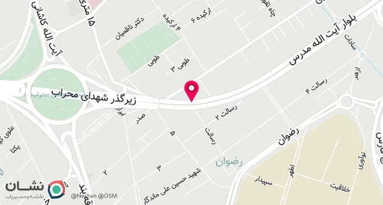 نقشه موقعیت تقریبی دفتر: یزد خیابان کاشانی بلوار مدرس کوی رسالت ده متری دوم پلاک 139