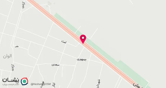 نقشه موقعیت تقریبی دفتر: شوش شهر الوان بلوار امام حسین(ع) ساختمان دوقلوها طبقه بالا