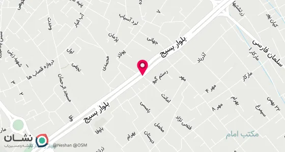 نقشه موقعیت تقریبی دفتر: بلوار بسیج کوچه امانت جنب آموزشگاه