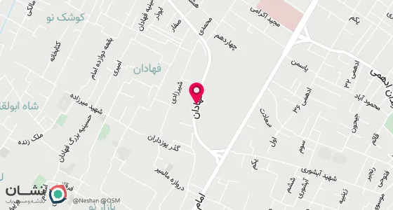 نقشه موقعیت تقریبی دفتر: یزد -خیابان فهادان کوچه شهید حمید هنر جو کوی قائمیه
