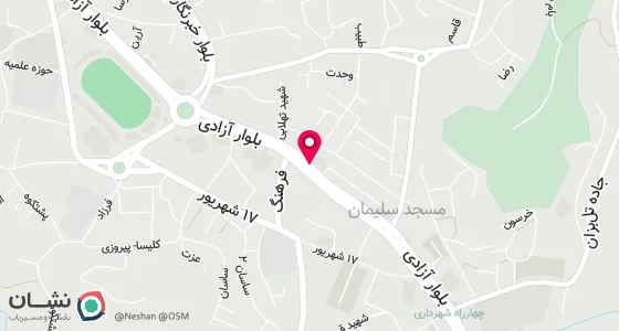 نقشه موقعیت تقریبی دفتر: مسجدسلیمان ، خیابان آزادی ، کوچه بانک سپه (چاه نفتی) ، ساختمان رمانتیک ، طبقه اول