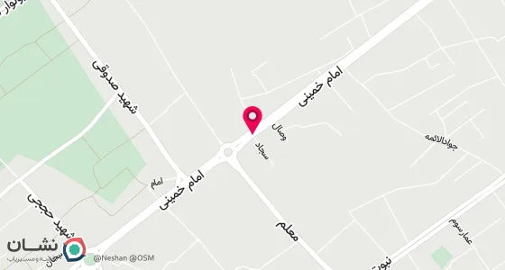 نقشه موقعیت تقریبی دفتر: اشکذر - خیابان امام خمینی- بن بست سجاد