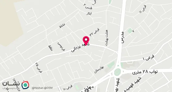 نقشه موقعیت تقریبی دفتر: شهرضا - خیابان انقلاب اسلامی کوچه شماره 33