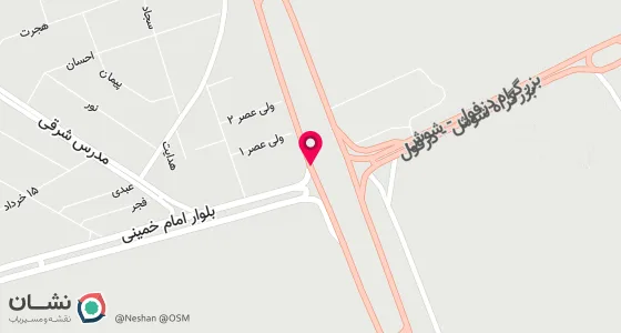 نقشه موقعیت تقریبی دفتر: شوش خ امام خمینی ره خ باهنر