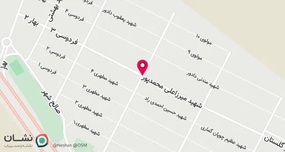 نقشه موقعیت تقریبی دفتر: گتوند -صالح شهر -خ بسیج -مطهری 5