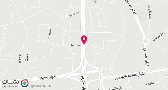 نقشه موقعیت تقریبی دفتر: میبد خیابان شهید میرباقری جنب حسینیه چهارده معصوم یخدان