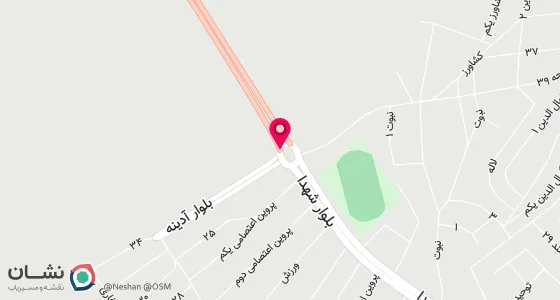نقشه موقعیت تقریبی دفتر: شهر فارسان میدان امام روبروی کلینیک