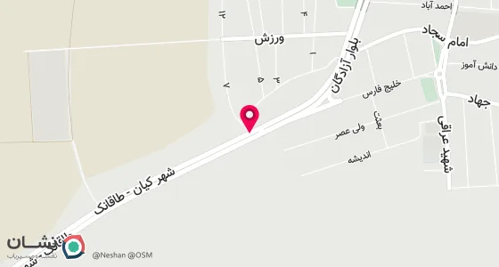 نقشه موقعیت تقریبی دفتر: شهر کیان، بلوار غدیر روبروی مخابرات