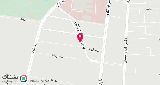 نقشه موقعیت تقریبی دفتر: اردکان- خیابان مطهری-کوچه شماره پنج-پلاک 25