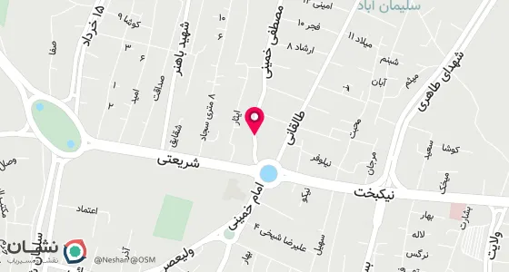 نقشه موقعیت تقریبی دفتر: مبارکه -زیباشهر - بلوار امام خمینی ره - خیابان شریعتی - پشت بانک کشاورزی