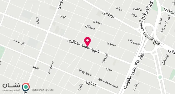 نقشه موقعیت تقریبی دفتر: دزفول خیابان 22 بهمن تقاطع منتظری پ418