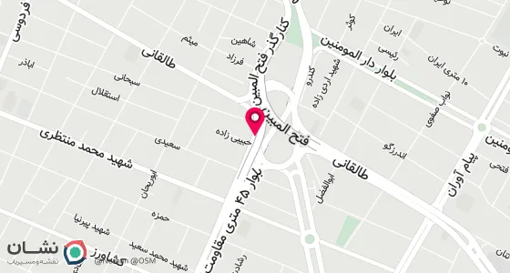 نقشه موقعیت تقریبی دفتر: دزفول میدان فتح المبین ابتدای جاده شوشتر