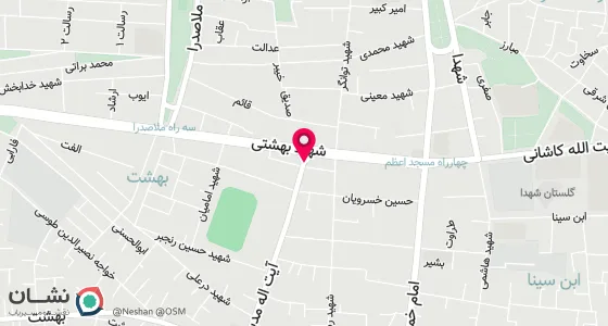 نقشه موقعیت تقریبی دفتر: لنجان زرین شهر بلوار شهید بهشتی تقاطع مدیسه ای پ151
