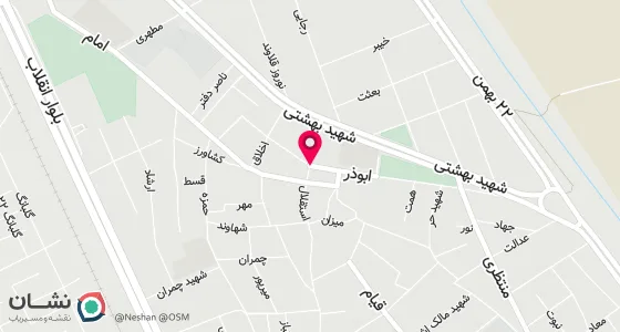 نقشه موقعیت تقریبی دفتر: اندیمشک خیابان امام خمینی ره جنب زیرگذر