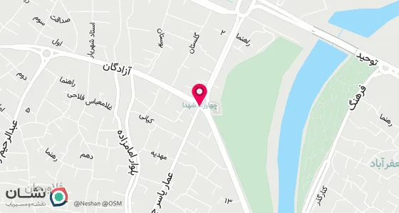 نقشه موقعیت تقریبی دفتر: فلاورجان خیابان عمار یاسر جنوبی پلاک 61