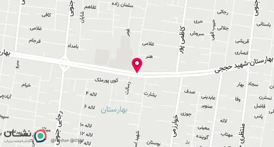 نقشه موقعیت تقریبی دفتر: نجف آباد-سه راه فرهنگ-مجتمع اداری نگین-طبقه پنجم-واحد 504