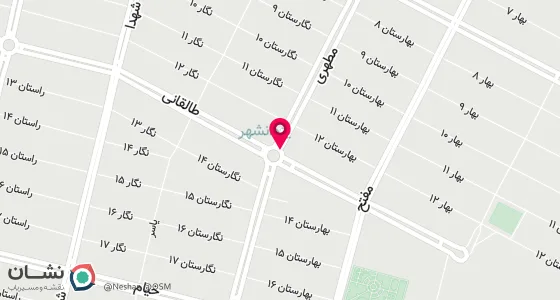 نقشه موقعیت تقریبی دفتر: نجف آباد ، یزدانشهرخیابان مطهری نبش فلکه اول پلاک 47