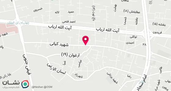 نقشه موقعیت تقریبی دفتر: اصفهان خ سجاد خ شهید مصطفی کیانی پلاک 318