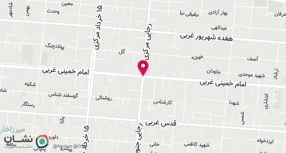 نقشه موقعیت تقریبی دفتر: نجف آباد میدان امام خمینی بن بست شهید رجائی پ741