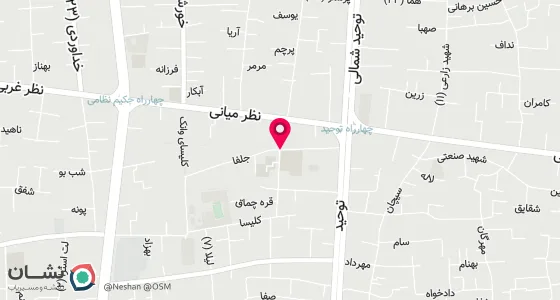 نقشه موقعیت تقریبی دفتر: اصفهان میدان جلفا کلیسای حضرت مریم اطاق دوم.