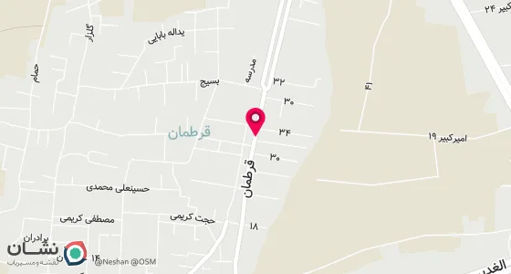نقشه موقعیت تقریبی دفتر: خمینی شهر بلوار الغدیر جاده اصلی روستای قرطمان کوچه شهیدغلامرضا حسن حیدری