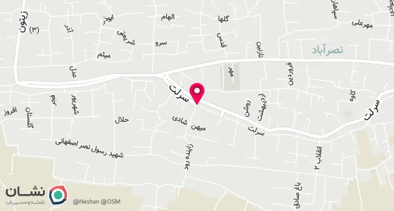 نقشه موقعیت تقریبی دفتر: خیابان سهروردی - مقابل ترمینال زاینده رود - پ88