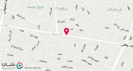 نقشه موقعیت تقریبی دفتر: اصفهان-خیابان شریف واقفی-کوچه آبکار-انتهای بن بست آبکار-پلاک 16