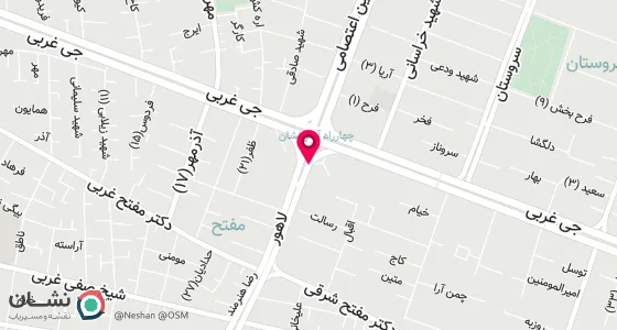 نقشه موقعیت تقریبی دفتر: اصفهان خ جی خ لاهور خ بلال شرقی بعداز چهارراه اول ساختمان رسا طبقه فوقانی بیمه آسیا