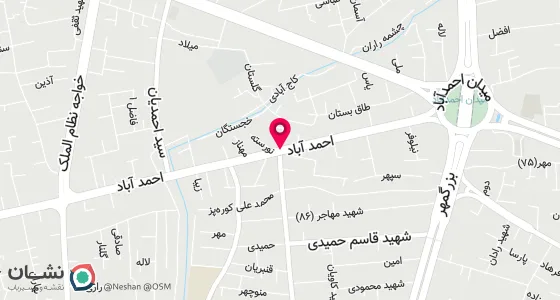 نقشه موقعیت تقریبی دفتر: اصفهان میدان احمد آباد خ جی روبروی رستوران گلستان بن بست فریدون پلاک 1