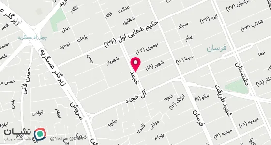 نقشه موقعیت تقریبی دفتر: اصفهان طوقچی اول خ زینبیه مقابل بیمه کوچه شهپر پلاک 9