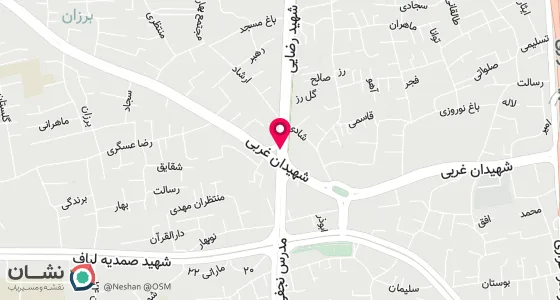 نقشه موقعیت تقریبی دفتر: اصفهان خیابان شهیدان غربی خیابان شهید رضایی(بابک) حد فاصل تقاطع اول ودوم سمت چپ