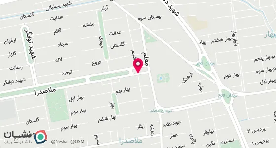 نقشه موقعیت تقریبی دفتر: اصفهان-خیابان پروین-عسکریه دوم-انتهای بلوار ملاصدرا-کوچه مسجدالمهدی-پلاک 366