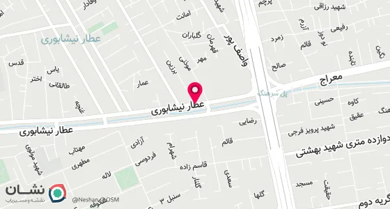 نقشه موقعیت تقریبی دفتر: اصفهان خ بروین خ عطار ب 114 ساختمان گام