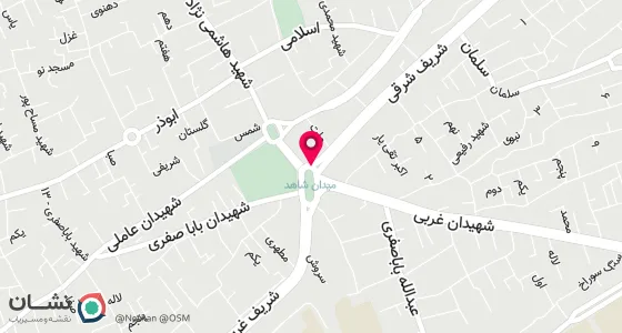 نقشه موقعیت تقریبی دفتر: اصفهان رهنان خ شهید هاشمی نژاد جنب قرض الحسنه شهدای رهنان کوچه 10 شهید ترکان
