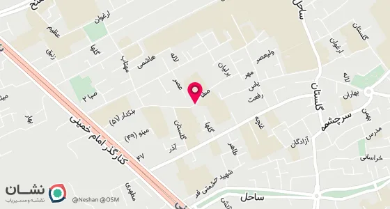 نقشه موقعیت تقریبی دفتر: اصفهان خ سیدعلی خان کوچه محمدآباد بن بست بنکدار پ35
