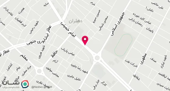 نقشه موقعیت تقریبی دفتر: خیابان سعدی شمالی بالاتر از بیت امام جمعه