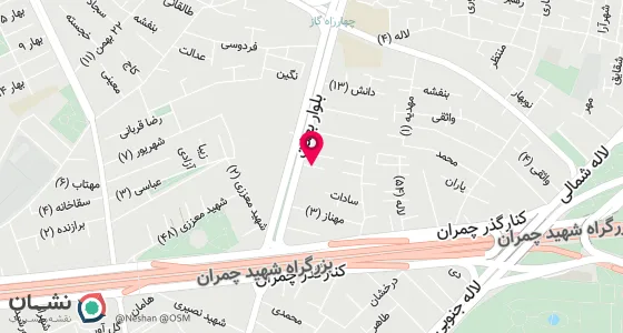 نقشه موقعیت تقریبی دفتر: اصفهان- خ علامه امینی شرقی میدان پردیس کوی شاهد فرعی 5 پ 8